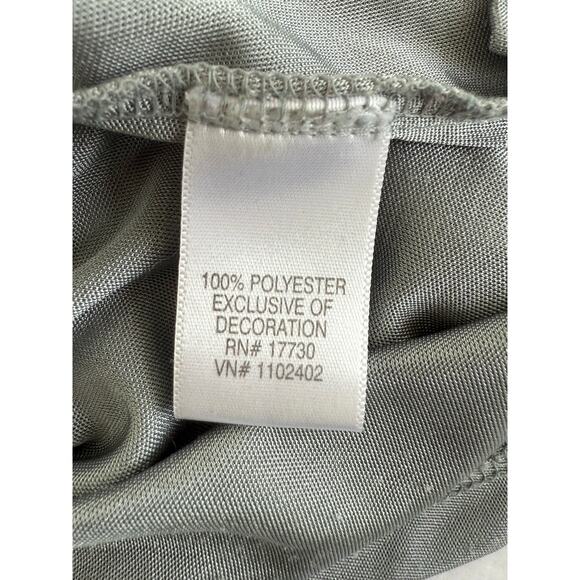 Vintage Xhilaration Womens Small Y2K Silver Satin Beaded Sequin Babydoll Camisol - Picture 6 of 12